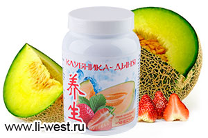 Коктейль «Клубника - дыня», 500 г ( 25 порций )